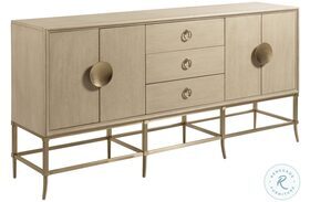 Lenox Carrera Alabaster And Brassy Champagne Sideboard