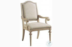 Malibu Ivory And Fawn Aidan Upholstered Arm Chair By Barclay Butera