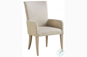 Malibu Ivory And Fawn Serra Upholstered Arm Chair By Barclay Butera