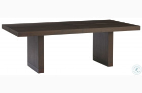 Park City Chestnut Brown And Burnished Bronze Ironwood Extendable Rectangular Dining Table