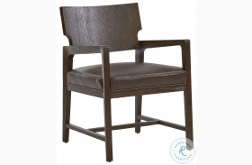 Park City Chocolate Brown Highland Leather Dining Chair