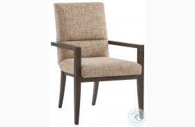 Park City Taupe And Ivory Glenwild Upholstered Arm Chair