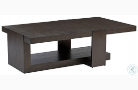 Park City Chestnut Brown And Burnished Bronze Quarry Rectangular Cocktail Table