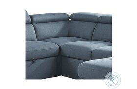 Berel Blue Corner Seat With Adjustable Headrests