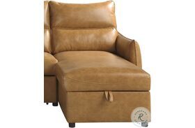 Delara Brown RAF Reversible Chaise With Storage