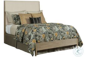 Symmetry Sand Incline Queen Upholstered Panel Bed With Low Footboard