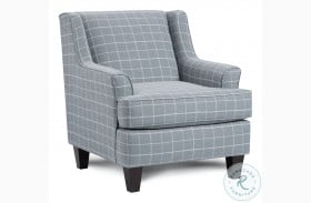 Bates Nickel Blue Accent Chair
