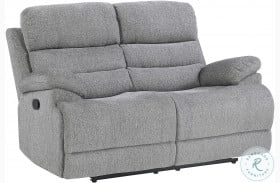Sherbrook Gray Double Reclining Loveseat