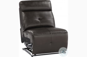Avenue Dark Brown Reclining Armless Chair