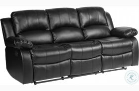 Cranley Black Double Reclining Sofa