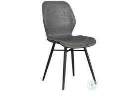 Paul Charcoal Side Chair Set of 2