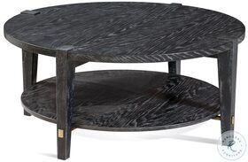 Whitfield Black Round Cocktail Table