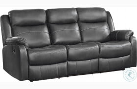 Yerba Gray Double Lay Flat Reclining Sofa