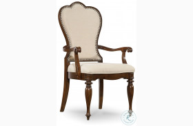 Leesburg Traditional Mahogany upholstered Arm Chair Set Of 2