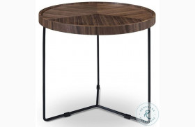 Abby Walnut Large End Table