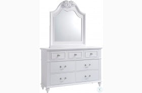 Annie White Dresser With Mirror