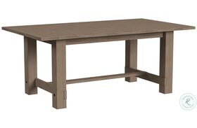 Anacortes Dark Taupe Trestle Extendable Dining Table
