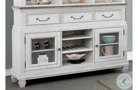 D00323 Distressed White Buffet