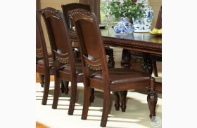 Antoinette Warm Brown Cherry Side Chair Set Of 2
