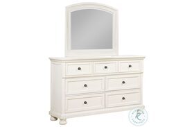 Stella Cream White Dresser with Mirror