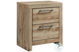 Hyanna Tan Two Drawer Nightstand