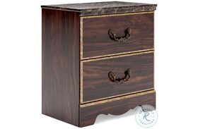 Glosmount Two tone Two Drawer Nightstand