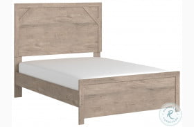 Senniberg Light Brown And White Full Panel Bed