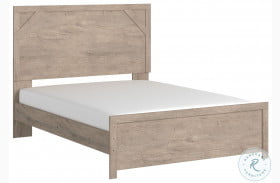 Senniberg Light Brown And White Panel Bed