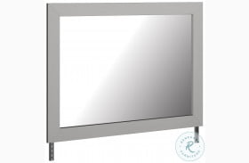Cottonburg Light Gray And White Mirror