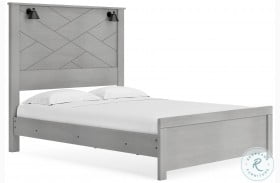 Cottonburg Light Gray Panel Bed