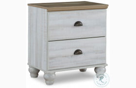 Haven Bay Two Tone 2 Drawer Nightstand