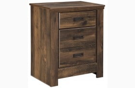 Quinden Two Drawer Nightstand