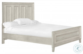 Raelynn Weathered White Panel Bed