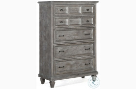 Lancaster Dove Tail Grey 5 Drawer Chest