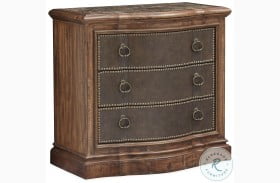 Lariat Roasted Pecan Saddle Brown And Emperador Stone Bachelor Chest