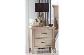 Harlow Weathered Bisque Drawer Nightstand