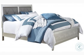 Olivet Silver King Upholstered Panel Bed