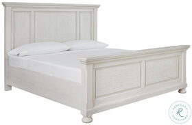 Robbinsdale Antique White Panel Bed