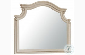 Realyn Chipped White Bedroom Mirror