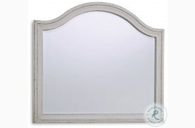 Brollyn Chipped White Mirror