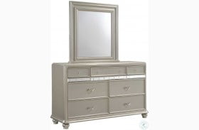 Kaleidoscope Platinum Dresser with Mirror