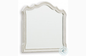 Arlendyne Antiqued White Painted Bedroom Mirror