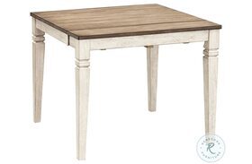 Beacon Smoky White And Peppercorn Leg Extendable Dinette Table