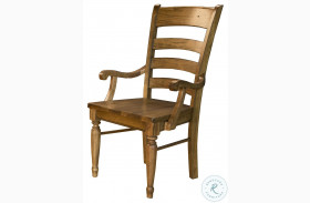 Bennett Smoky Quartz Ladderback Arm Chair Set of 2