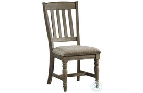 Balboa Park Roasted Oak Slat Back Side Chair Set of 2