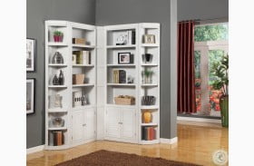 Boca Cottage White 5 Piece L Shape Library Wall