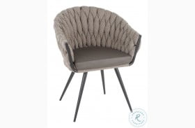 Braided Matisse Grey Chair