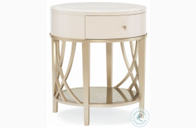 Adela Washed Alabaster And Blush Taupe End Table