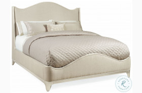 Avondale Soft Silver Paint King Upholstered Panel Bed