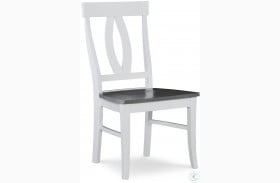 Cosmopolitan White and Gray Verona Dining Chair Set of 2
